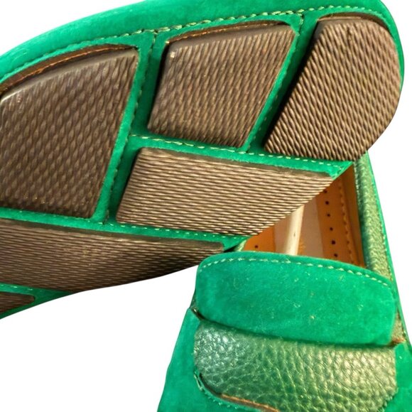 AC Casuals Shoes Green Velvet Loafers Moccasins Men’s Size 9 Shoes New - Picture 4 of 6